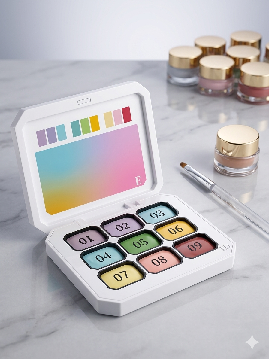 Mini Palette solid gel E set