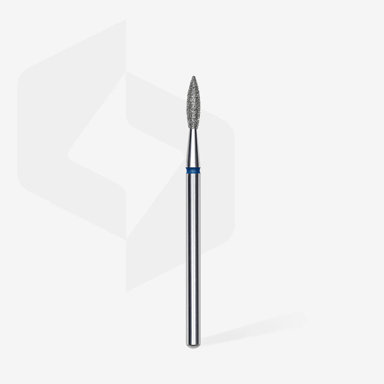 Punta Diamantata Fiamma Appuntita, Blu, Diametro 2.1 mm - Lunghezza Punta 8 mm