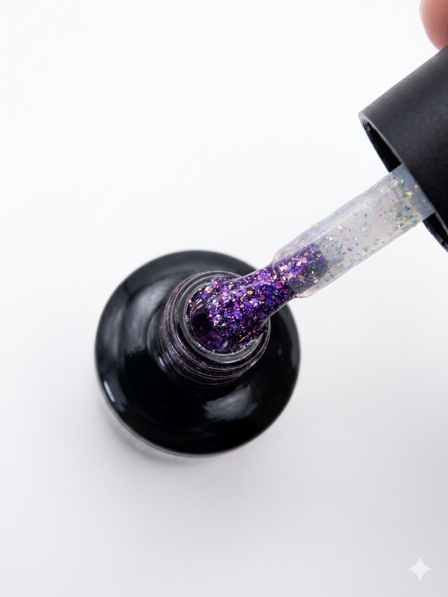 Flakes Top Coat Lilac 15ml