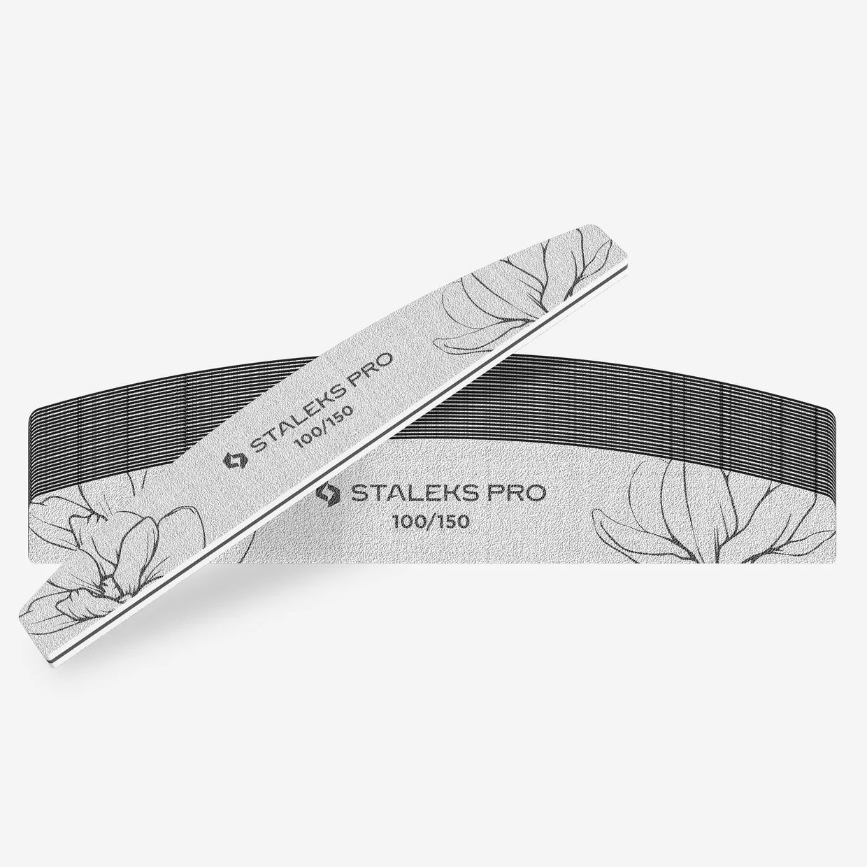 lima minerale per le unghie a mezzaluna, grana 100/150 (25 pz)