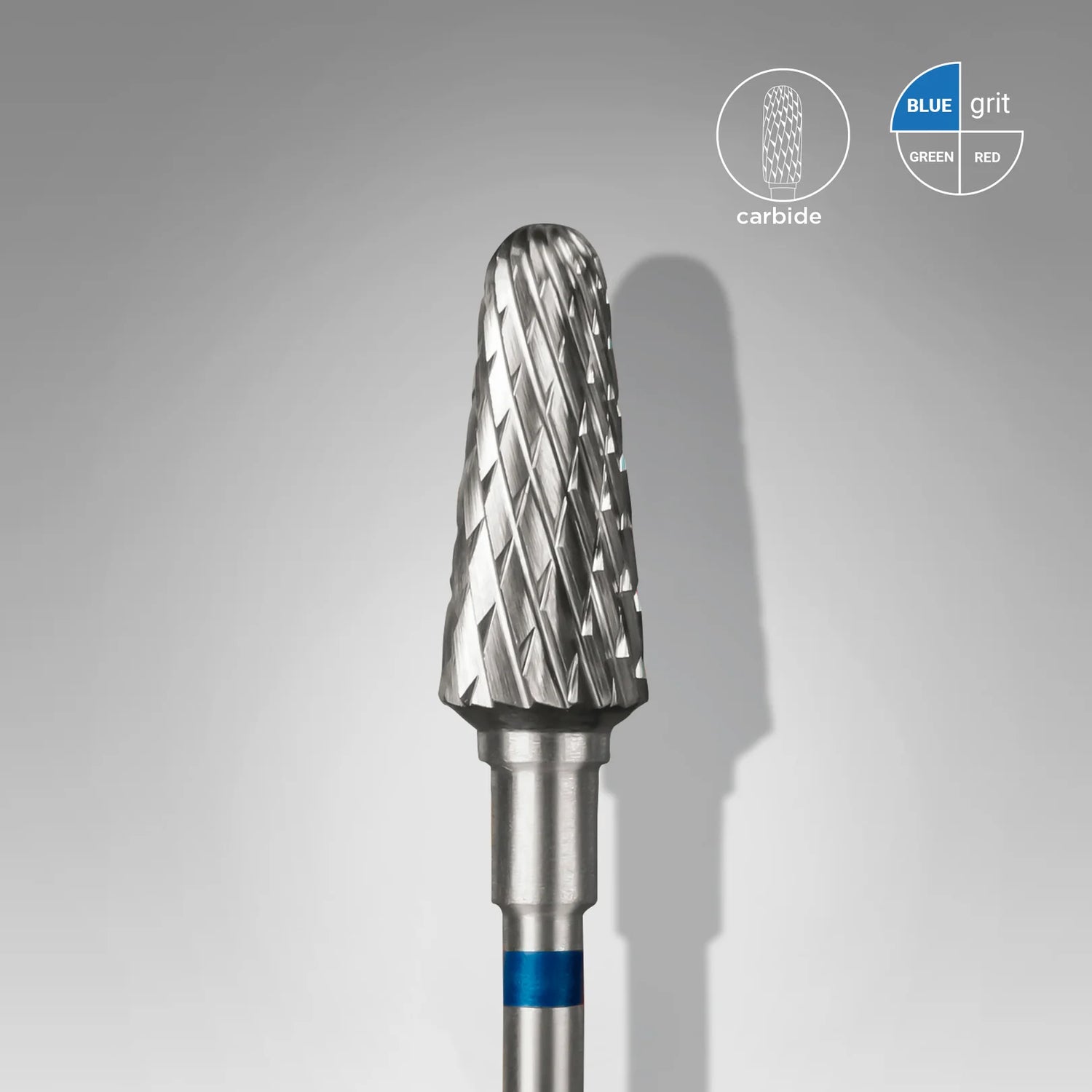 Punta Carbide Tronco, blu, diametro 6mm