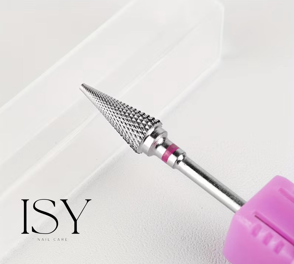 Punta conica rifinizione fascia fucsia