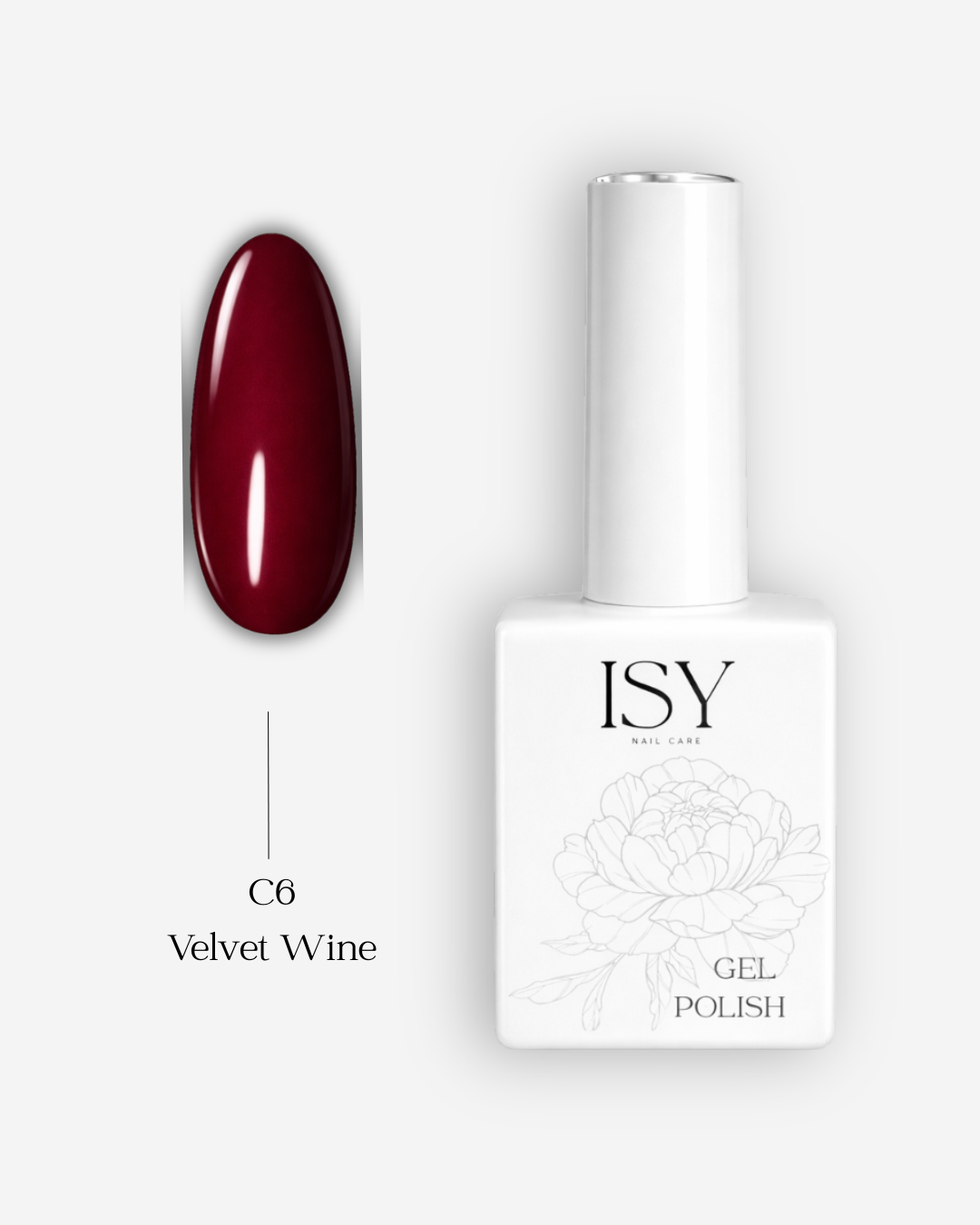 Smalto semipermanente Velvet Wine C6