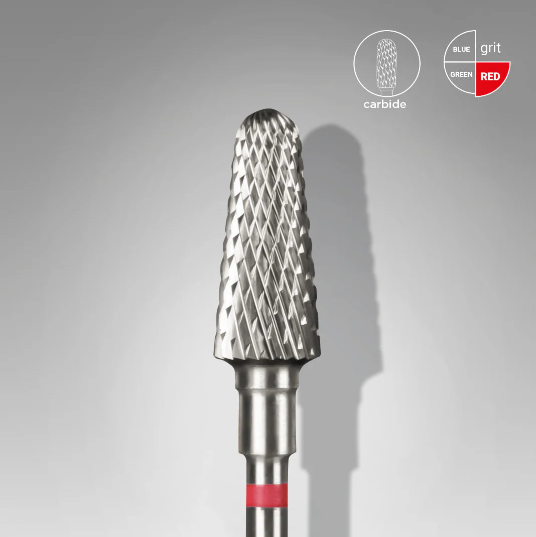 Punta Carbide Tronco, rosso, diametro 6 mm